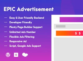Epic Advertisement WordPress Plugin & Add Ons for Elementor & WPBakery Page Builder