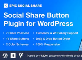 Epic Social Share Button for WordPress & Add Ons for Elementor & WPBakery Page Builder