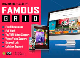 Famous – Responsive Image & Video Grid Gallery for WPBakery Page Builder (Visual Composer)