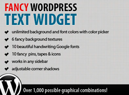 Fancy Text Widget