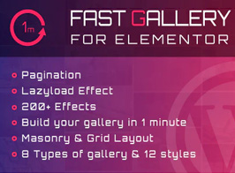 Fast Gallery for Elementor WordPress Plugin