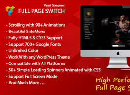 Full Page Switch – With Side Menu – Addon For Visual Composer