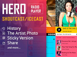 Hero – Shoutcast Icecast Radio Player – Elementor
