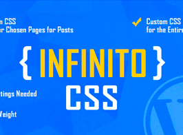INFINITO – Custom CSS for Chosen Pages and Posts or for Entire Website – WordPress Plugin