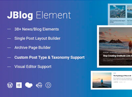 JBlog Elements – Magazine & Blog Add Ons for Elementor & WPBakery Page Builder