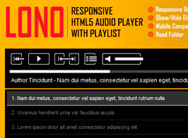 Lono – Responsive HTML5 Audio Player With Playlist WordPress Plugin