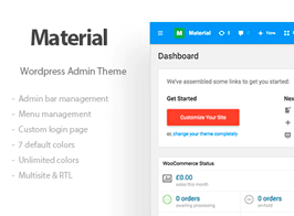 Materil – WordPress Material Design Admin Theme