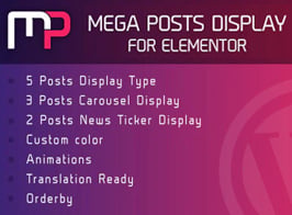Mega Posts Display for Elementor – Premium WordPress Plugin