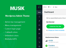 Musik – WordPress Admin Theme