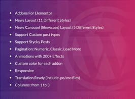 News Layouts for Elementor WordPress Plugin