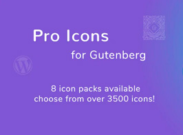 Pro Icons for Gutenberg WordPress Editor