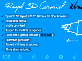 Royal 3D Carousel WordPress Plugin