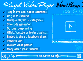 Royal Video Player WordPress Plugin