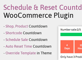 WooCP Schedule, Reset Countdown Plugin WooCommerce