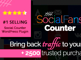 SocialFans – WP Responsive Social Counter Plugin