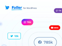 Social Followers Bar for WordPress – Foller