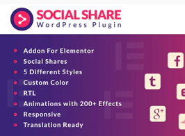 Social Share for Elementor WordPress Plugin
