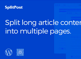 Epic Split Post – Post Content Splitter as Slider / Smart List with Ajax Pagination WordPress Plugin
