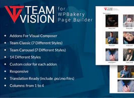 Teamvision for WPBakery Page Builder for WordPress (Visual Composer)