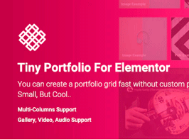 Tiny Portfolio Widget For Elementor