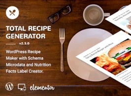 Total Recipe Generator – WordPress Recipe Maker with Schema and Nutrition Facts (Elementor addon)