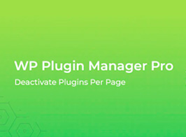 WP Plugin Manager Pro – Deactivate plugins per page