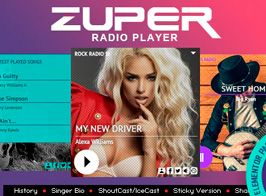 Zuper – Shoutcast and Icecast Radio Player With History – Elementor Widget Addon
