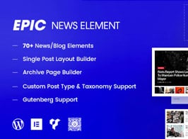 Epic News Elements – News Magazine Blog Element & Blog Add Ons for Elementor & WPBakery Page Builder
