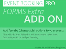 Event Booking Pro: Forms Extra Addon
