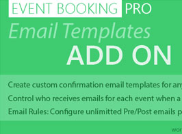 Event Booking Pro: Email Templates Addon