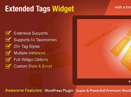 Extended Tags Widget – WordPress Premium Plugin