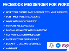 Facebook Messenger – for WordPress