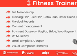 Fitness Trainer – Training Membership Plugin