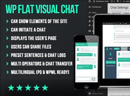 WP Flat Visual Chat – Live Chat & Remote View for WordPress