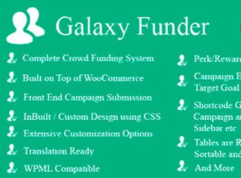 Galaxy Funder – WooCommerce Crowdfunding System