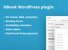HBook – Hotel booking system – WordPress Plugin
