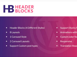 Header Blocks for Elementor – WordPress Plugin