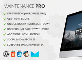 Maintenance PRO – WordPress plugin