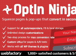 OptIn Ninja – Ultimate Squeeze Page Generator