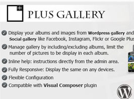 Plus Gallery | A Responsive photo WP gallery and Social gallery