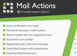 PrivateContent – Mail Actions