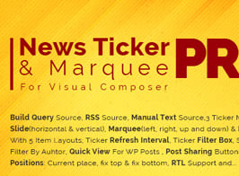 Pro News Ticker & Marquee for Visual Composer : Display Post, Custom Post, RSS & WooCommerce
