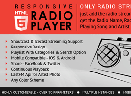 Radio Player Shoutcast & Icecast WordPress Plugin