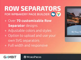 Row Separators for WPBakery Page Builder (formerly Visual Composer)