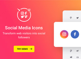 WP Social Media Icons – Social Icons Plugin