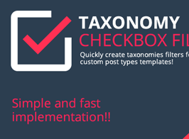 Taxonomy Checkbox Filter
