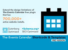 Events Shortcodes Pro – For The Events Calendar