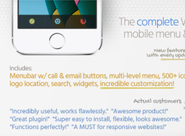 Touchy – WordPress Mobile Menu Plugin