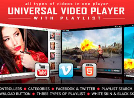 Universal Video Player – YouTube/Vimeo/Self-Hosted