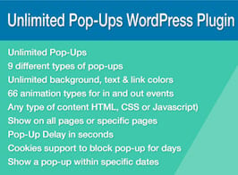 Unlimited Pop-Ups – WordPress Plugin